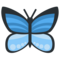 Butterfly emoji on Twitter